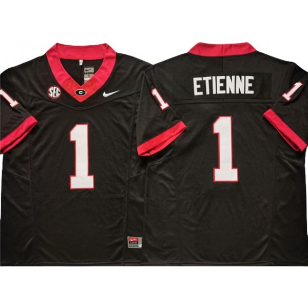 NCAA Georgia Bulldogs #1 Trevor Etienne Black College Football F.U.S.E. Limited Jersey