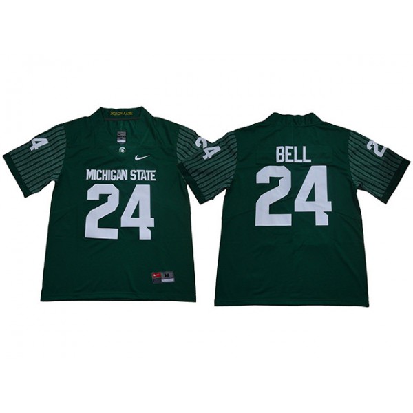 NCAA Michigan State Spartans #24 Le'Veon Bell Green College Football Jersey