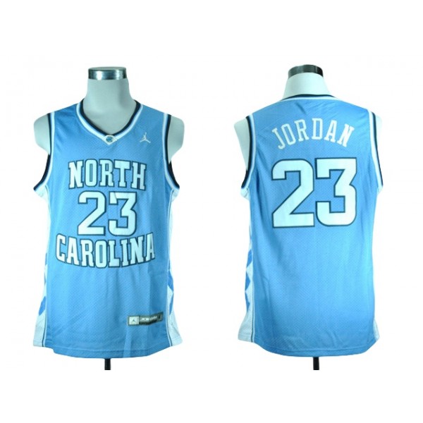 NCAA North Carolina #23 Michael Jordan Light Blue College Jersey