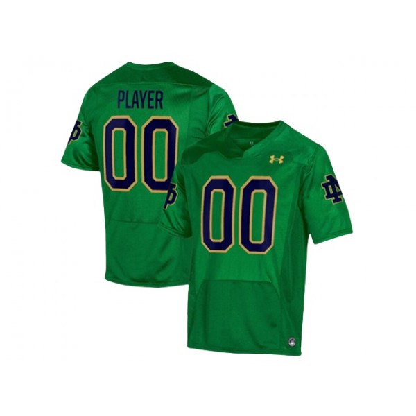 NCAA Notre Dame Fighting Irish #00 Green College Football Custom Jersey