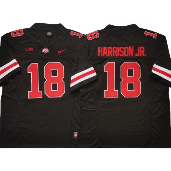 NCAA Ohio State Buckeyes #18 Marvin Harrison Jr. Black College Football F.U.S.E. Limited Jersey