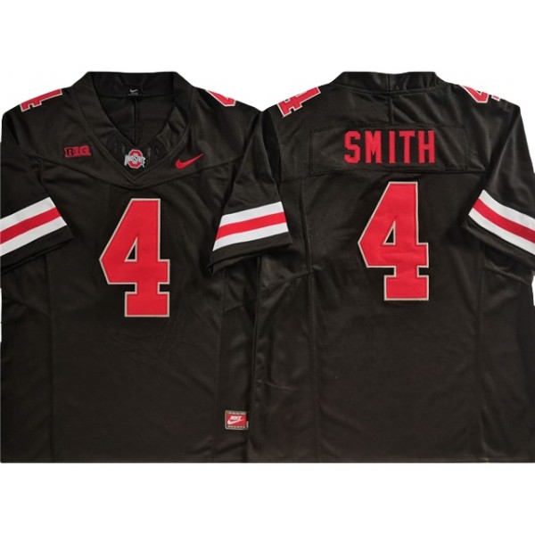 NCAA Ohio State Buckeyes #4 Jeremiah Smith Black College Football F.U.S.E. Limited Jersey