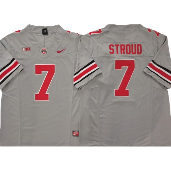 NCAA Ohio State Buckeyes #7 C.J. Stroud Gray College Football F.U.S.E. Limited Jersey