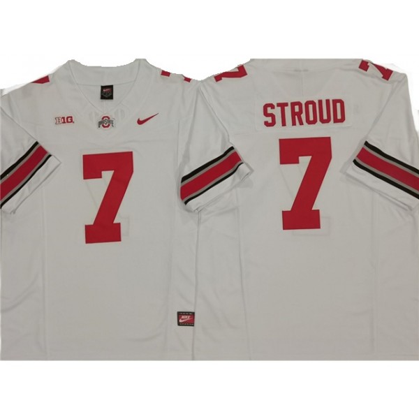 NCAA Ohio State Buckeyes #7 C.J. Stroud White College Football F.U.S.E. Limited Jersey