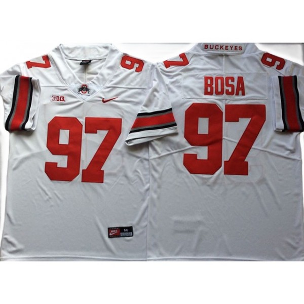 NCAA Ohio State Buckeyes #97 Joey Bosa White College Football Jersey