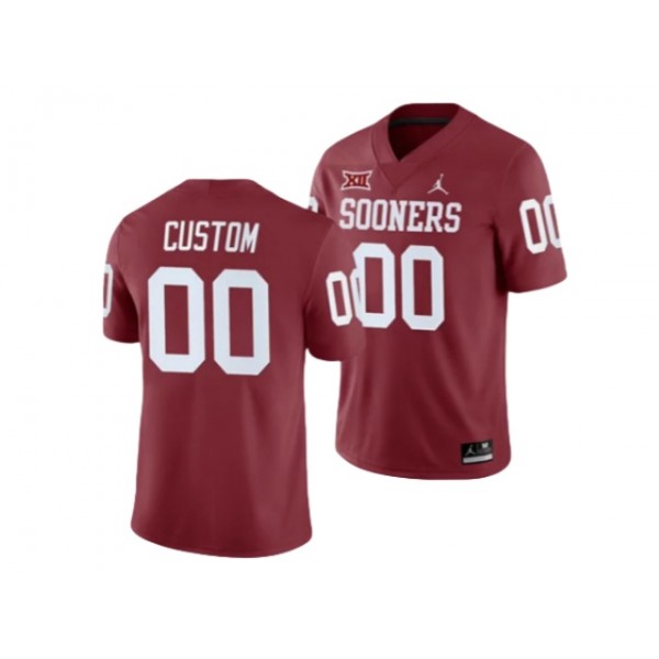 NCAA Oklahoma Sooners #00 Red College Football Custom Jersey