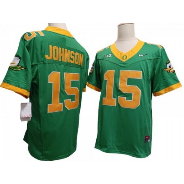 NCAA Oregon Ducks #15 Tez Johnson Green Vapor F.U.S.E. Limited Jersey