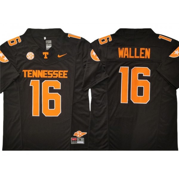 NCAA Tennessee Volunteers #16 Morgan Wallen Black College Football F.U.S.E. Limited Jersey