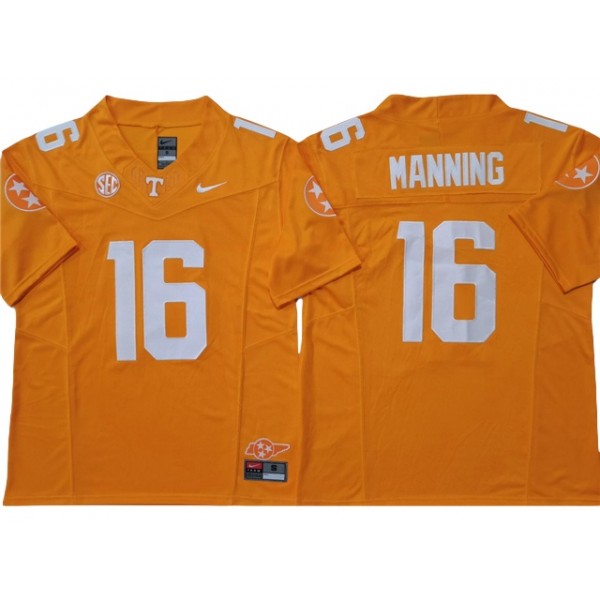 Tennessee Volunteers #16 Peyton Manning Orange College Football F.U.S.E. Limited Jersey