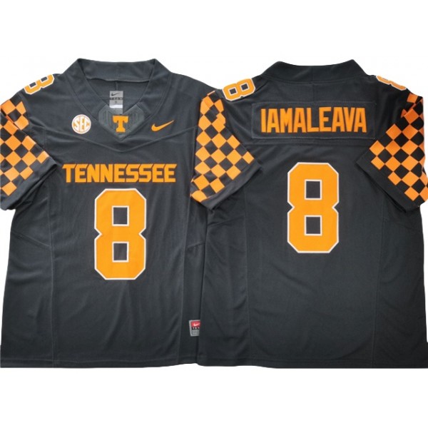 Tennessee Volunteers #8 Nico Iamaleava Gray Orange College Football F.U.S.E. Limited Jersey