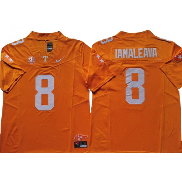 Tennessee Volunteers #8 Nico Iamaleava Orange College Football F.U.S.E. Limited Jersey