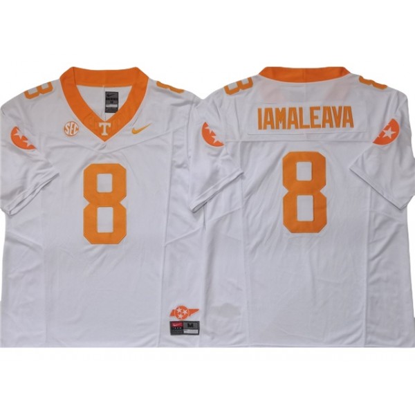 Tennessee Volunteers #8 Nico Iamaleava White College Football F.U.S.E. Limited Jersey