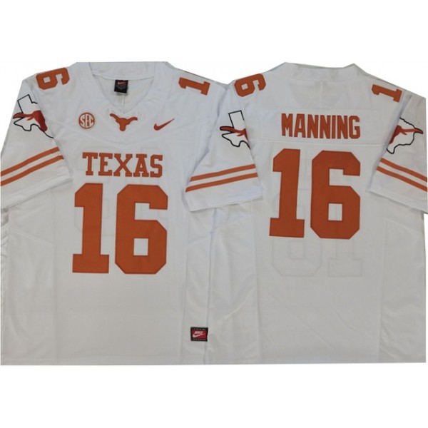 NCAA Texas Longhorns #16 Arch Manning White College Football F.U.S.E. Limited Jersey