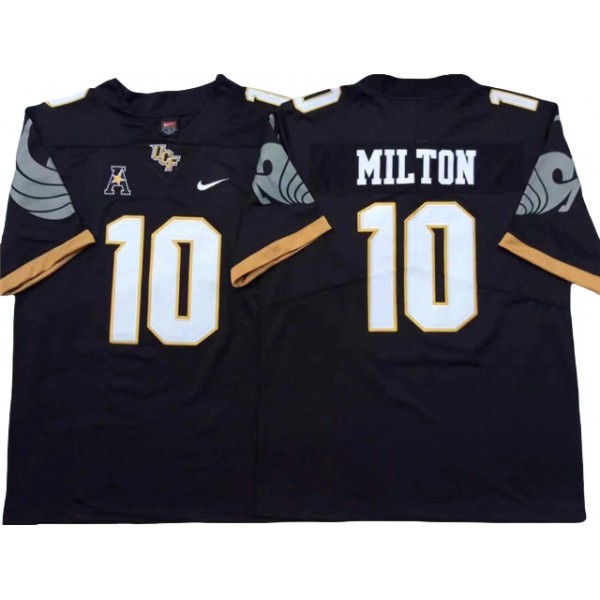 NCAA UCF Knights #10 McKenzie Milton Black College Football Jersey