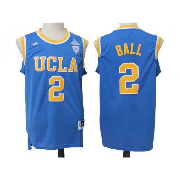 UCLA Bruins #2 Lonzo Ball Light Blue College Basketball Jersey