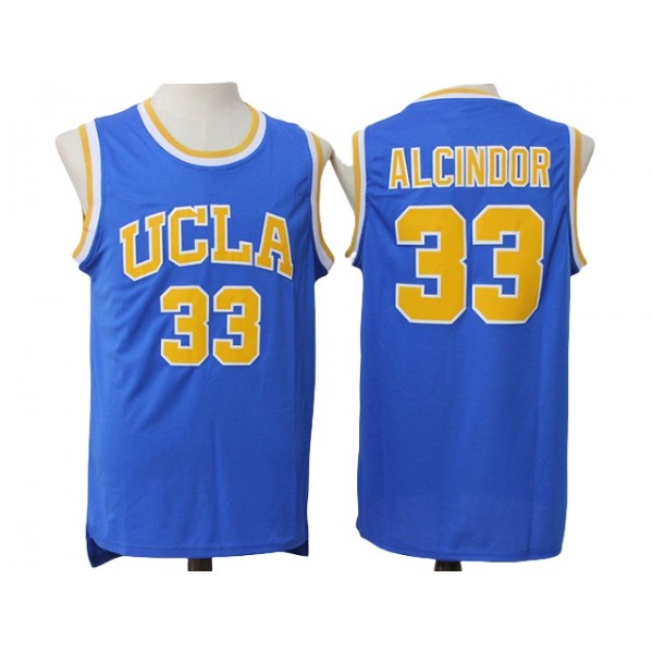 UCLA Bruins #33 Lew Alcindor Blue College Basketball Jersey