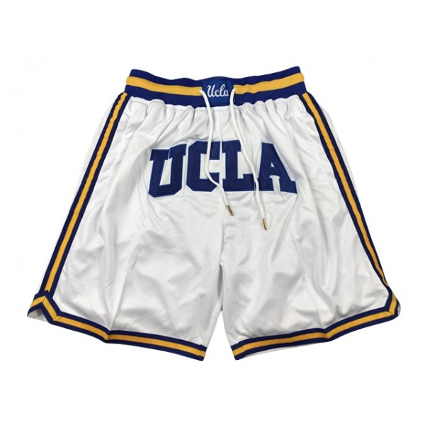 UCLA Bruins "UCLA" White College Basketball Shorts