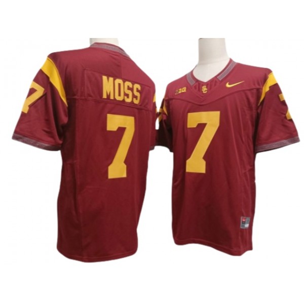 NCAA USC Trojans #7 Miller Moss Red Vapor F.U.S.E. Limited Jersey