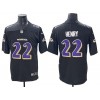 Baltimore Ravens #22 Derrick Henry Black Fashion Limited Jersey