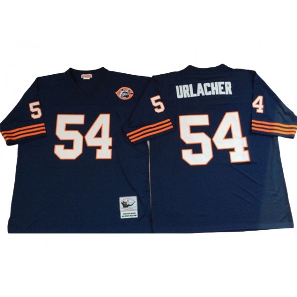 Chicago Bears #54 Brian Urlacher Throwback Navy Blue Jersey