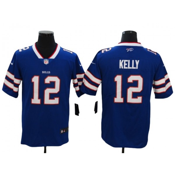 Buffalo Bills #12 Jim Kelly Blue Vapor Limited Jersey