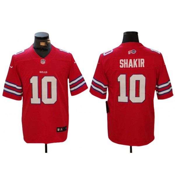 Buffalo Bills #10 Khalil Shakir Alternate Red Vapor Limited Jersey