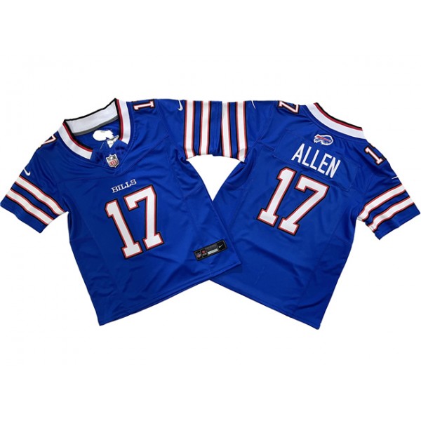 Buffalo Bills #17 Josh Allen Blue Youth Vapor F.U.S.E. Limited Jersey