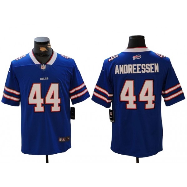 Buffalo Bills #44 Joe Andreessen Blue Vapor Limited Jersey