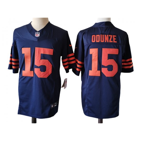 Chicago Bears #15 Rome Odunze Alternate Blue Vapor F.U.S.E. Limited Jersey