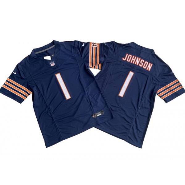 Chicago Bears #1 Jaylon Johnson Blue Vapor F.U.S.E. Limited Jersey