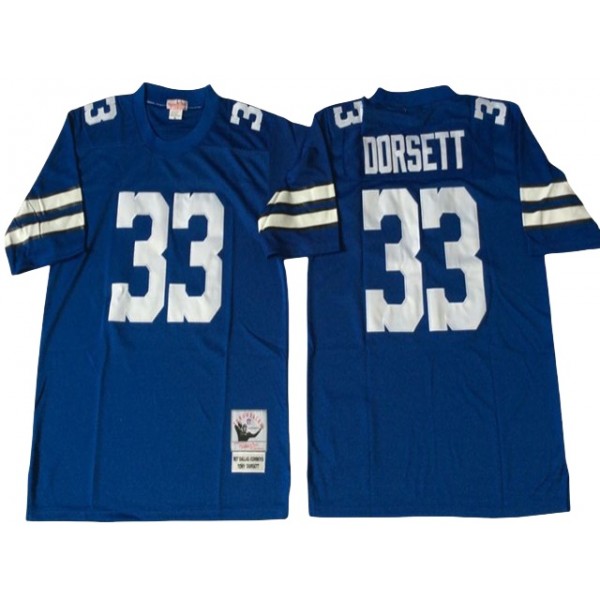 Dallas Cowboys #33 Tony Dorsett 1977 Throwback Blue Jersey