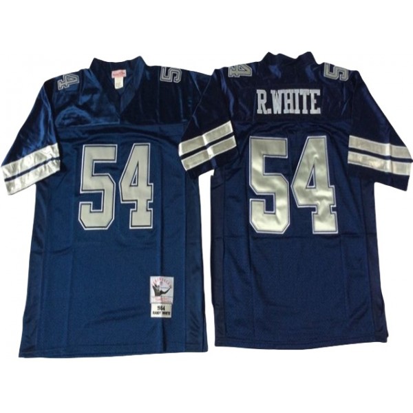 Dallas Cowboys #54 Randy White 1984 Throwback Navy Blue Jersey