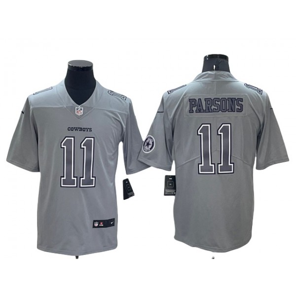 Dallas Cowboys #11 Micah Parsons Gray Atmosphere Fashion Limited Jersey