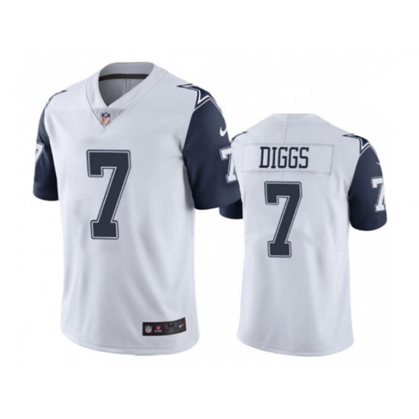 Dallas Cowboys #7 Trevon Diggs Youth White Alternate Vapor Limited Jersey