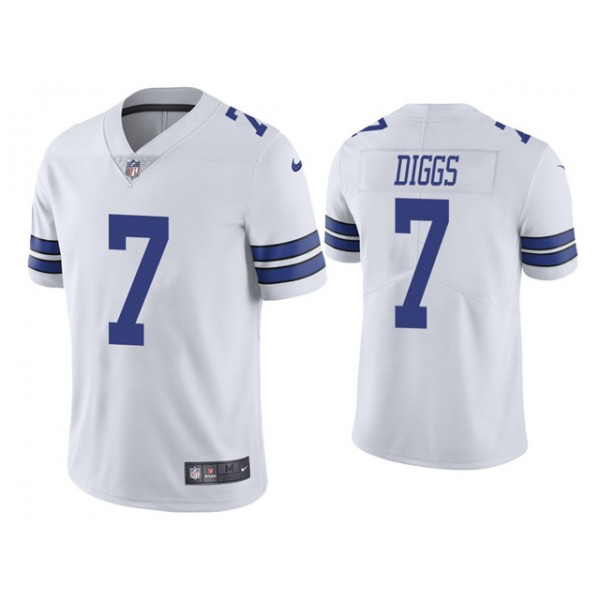 Dallas Cowboys #7 Trevon Diggs Youth White Vapor Limited Jersey