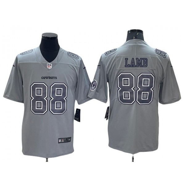 Dallas Cowboys #88 CeeDee Lamb Gray Atmosphere Fashion Limited Jersey