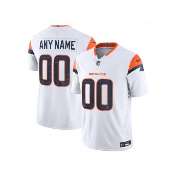 Denver Broncos #00 White Vapor F.U.S.E. Limited Custom Jersey