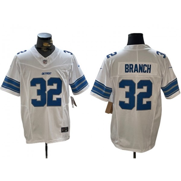 Detroit Lions #32 Brian Branch 2024 White Vapor F.U.S.E. Limited Jersey