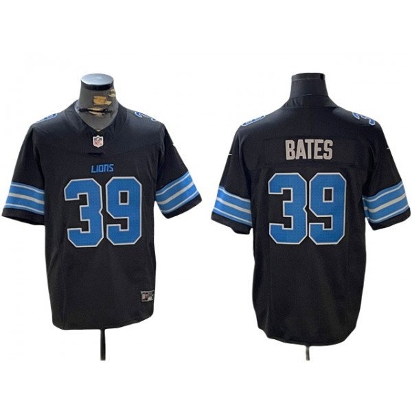 Detroit Lions #39 Jake Bates 2024 Black Vapor F.U.S.E. Limited Jersey