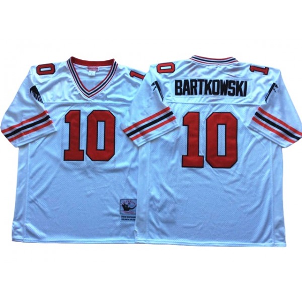 Atlanta Falcons #10 Steve Bartkowski Throwback White Jersey