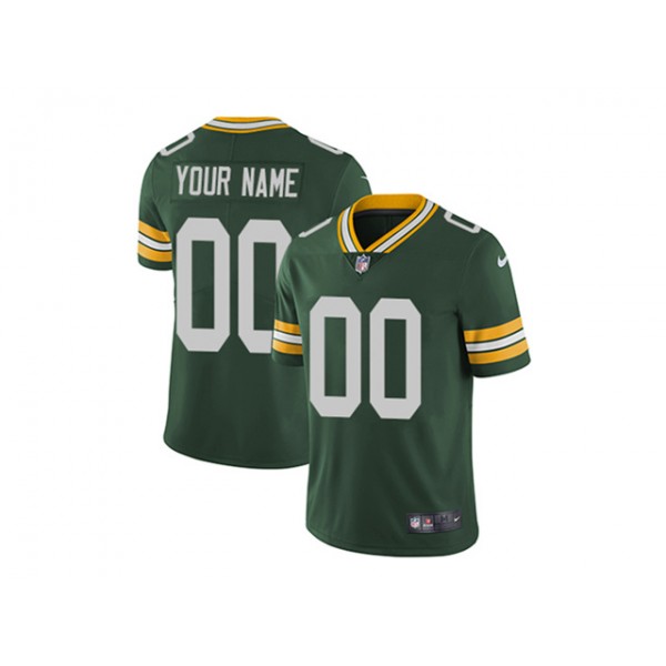 Green Bay Packers #00 Green Vapor Custom Jersey