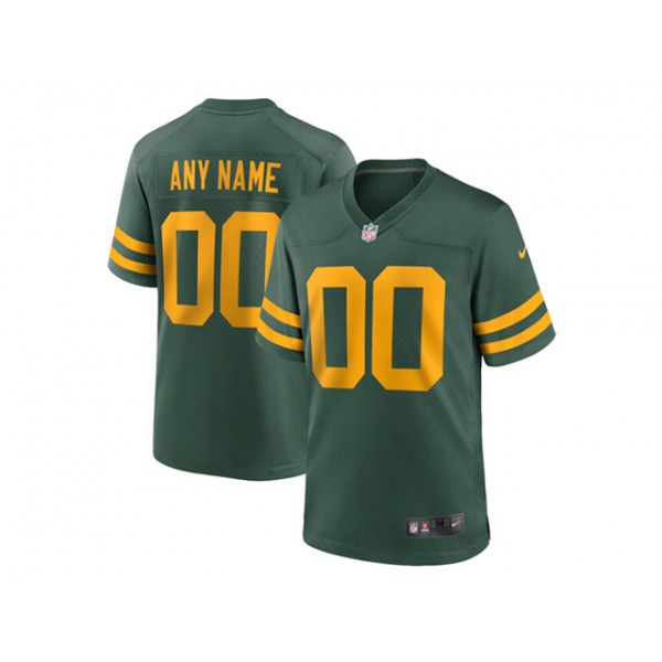 Green Bay Packers #00 Green Alternate Vapor Custom Jersey