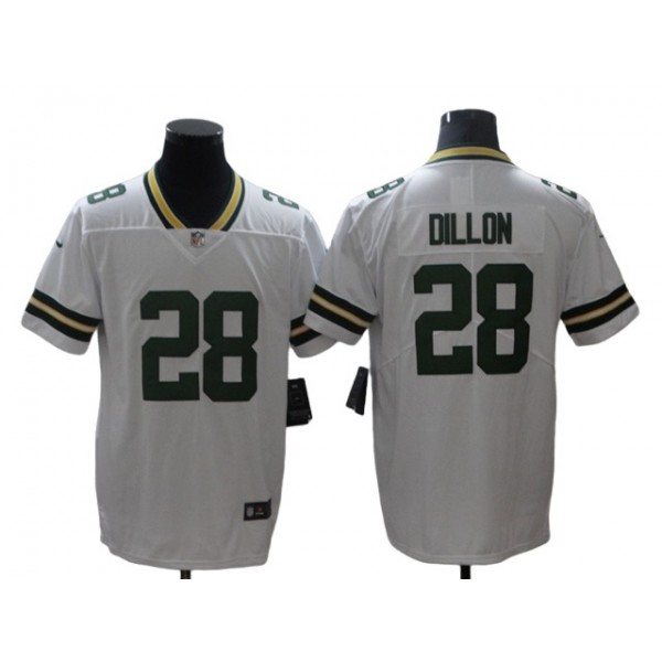 Green Bay Packers #28 A.J. Dillon White Vapor Limited Jersey