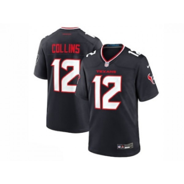 Houston Texans #12 Nico Collins 2024 Navy Vapor Limited Jersey