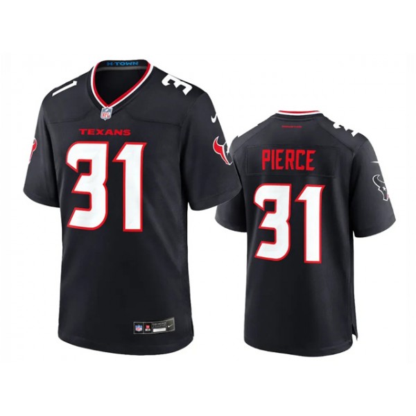 Houston Texans #31 Dameon Pierce Tank Dell 2024 Navy Vapor Limited Jersey