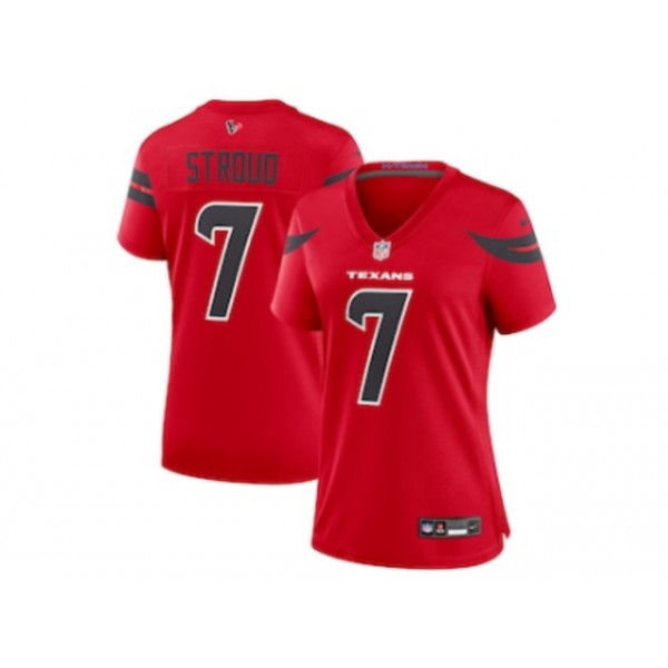 Houston Texans #7 C.J. Stroud Women's 2024 Red Vapor Limited Jersey