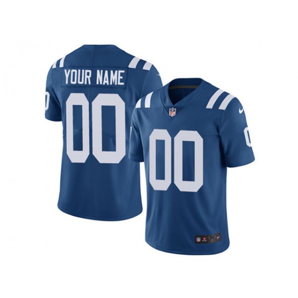 Indianapolis Colts #00 Royal Vapor Limited Custom Jersey