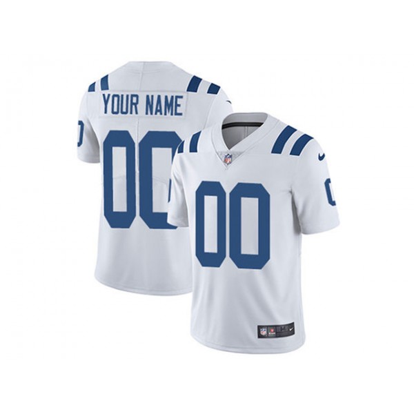 Indianapolis Colts #00 White Vapor Limited Custom Jersey