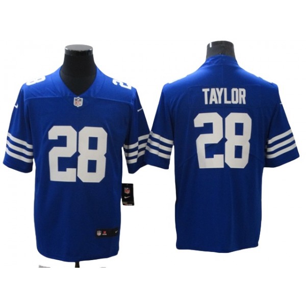 Indianapolis Colts #28 Jonathan Taylor Blue Alternate Vapor Limited Jersey