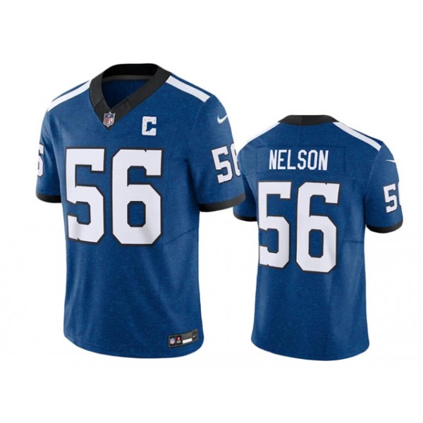 Indianapolis Colts #56 Quenton Nelson Indiana Nights Blue Vapor F.U.S.E. Limited Jersey